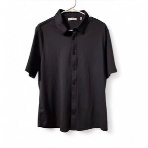 NWT Geoffrey Beene 100% Cotton Classic Black Men's Shirt